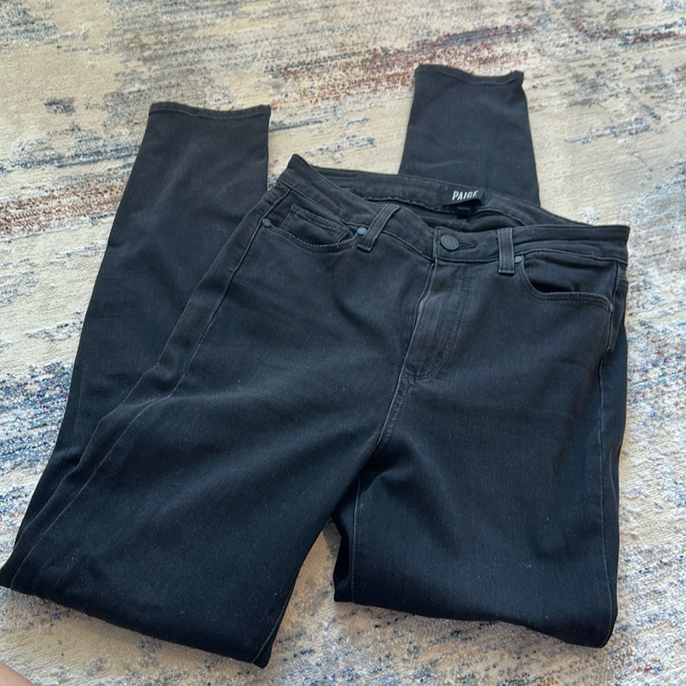 PAIGE Black/grey Denim Jeans